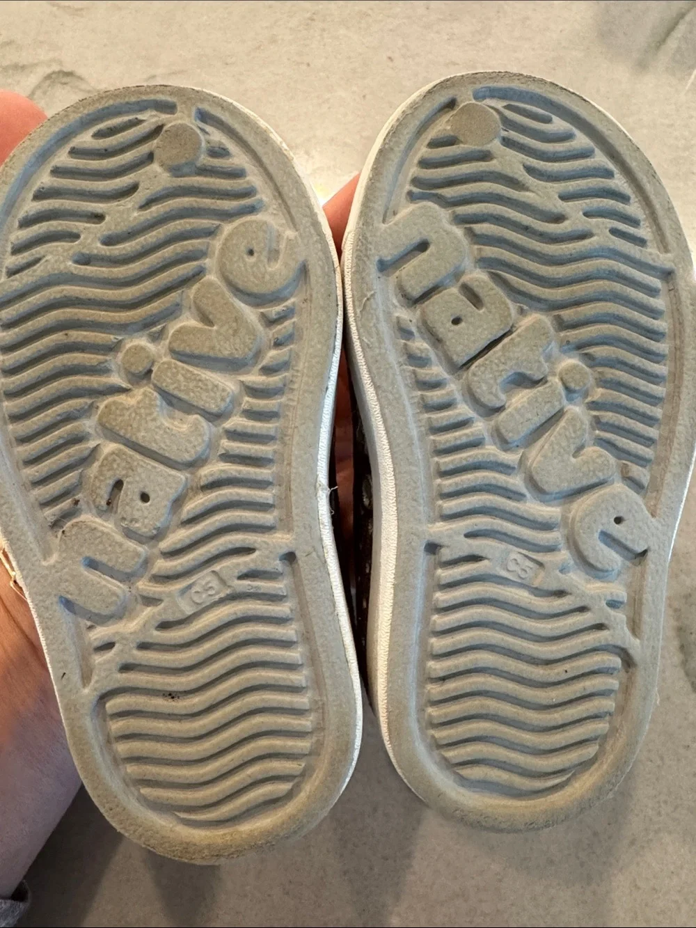 Native Kids Slip-On Sneakers in Bronze Glitter